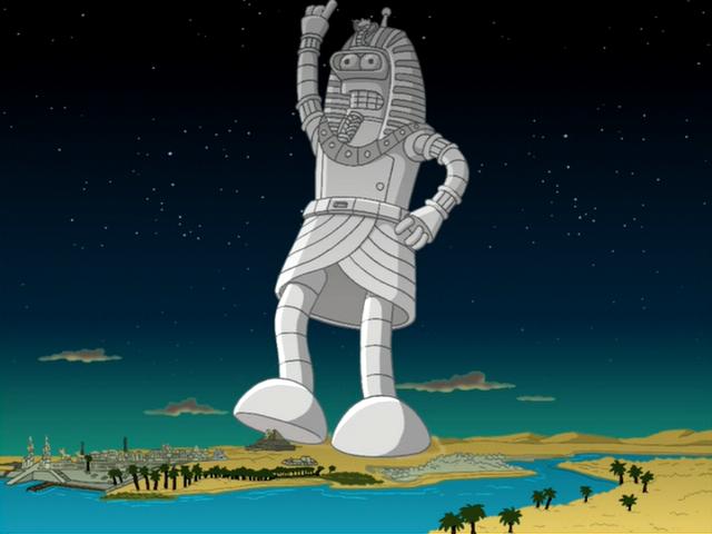 Un crowdfunding para hacer la estatua de Bender al lado y más grande, por favor
