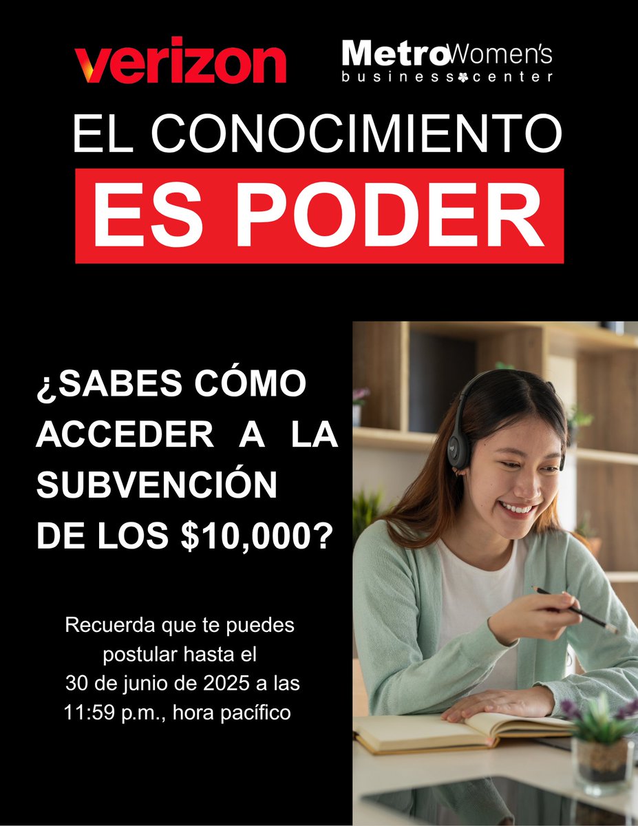 MWBCPR's tweet image. ¡Tienes hasta el 30 de junio para acceder al grant de Verizon y obtener $10,000! 🚨

Solo sigue estos pasos:⁣
⁣
 💻Inicia sesión en la plataforma⁣
 📚 Completa dos de los cursos disponibles⁣
 💰 Aplica al grant⁣
⁣⁣
🔗 Regístrate: vz.to/4isWQ3h
