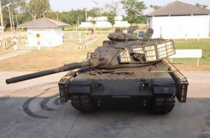 Royal Thai Army M60's with "Wood Armor", 2010's.