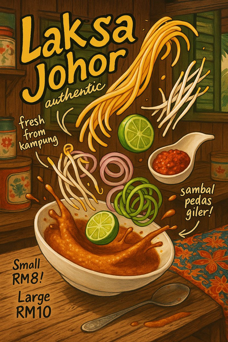 yrilya's tweet photo. Hello orang kuantan, saya ada jual laksa johor. Open order and delivery this sunday! Kalau malas masak lunch cepat cepat hmu!! RM10/pax dijamin puas hati!!! https://t.co/AiefYELk9z