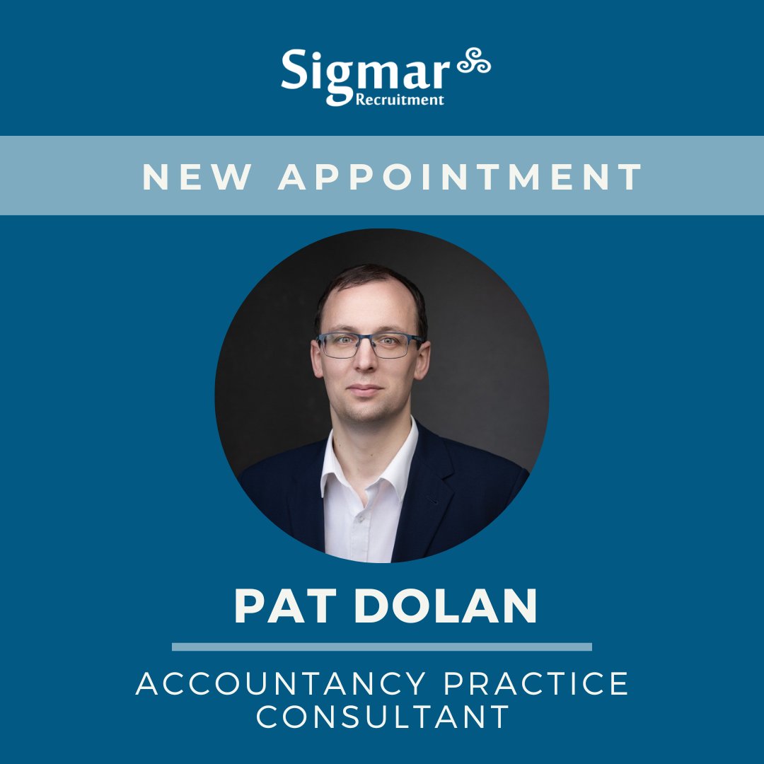 We are delighted to share that Pat has joined Sigmar’s established Accountancy team to focus on supporting Accountancy firms with their recruitment. 

Pat is a former practice trained Accountant himself and has prior experience recruiting primarily in the audit and tax fields.