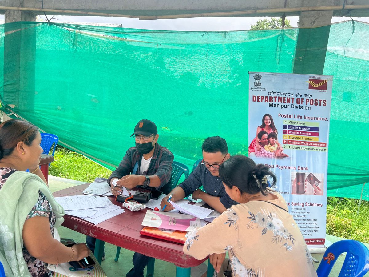 DCofficeIE's tweet photo. Department of Post providing services to Keikhu village in connection with #PM_DJGUA #PrimeMinister #PrimeMinisterOffice #nitiaayog #Imphaleast #Manipur https://t.co/VYF8I7lx5V
