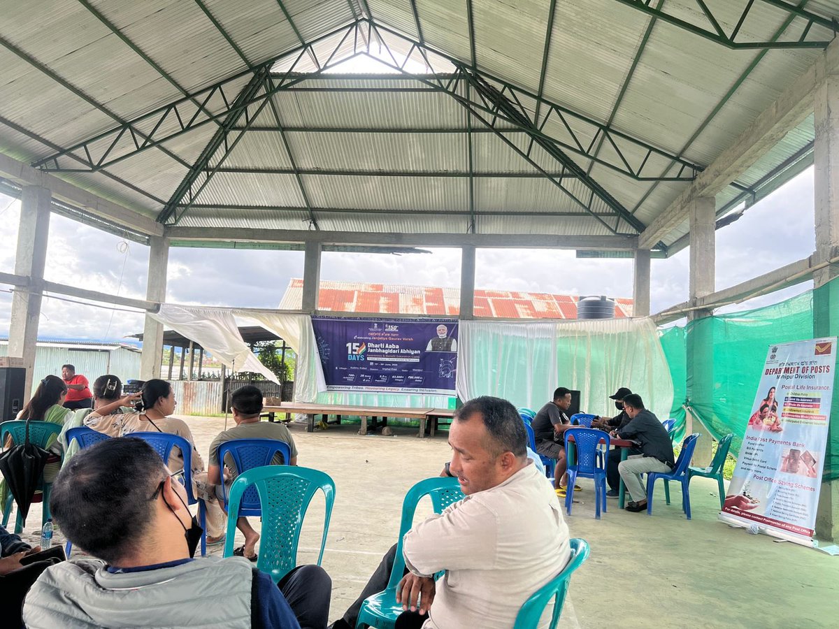 DCofficeIE's tweet photo. Department of Post providing services to Keikhu village in connection with #PM_DJGUA #PrimeMinister #PrimeMinisterOffice #nitiaayog #Imphaleast #Manipur https://t.co/VYF8I7lx5V