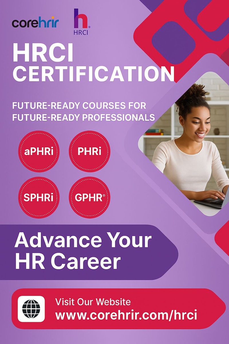 Advance Your Global HR Career with HRCI® Certification!
Whether you’re just starting out or aiming for global HR leadership roles — aPHRi™, PHRi™, SPHRi™, GPHR® — we’ve got you covered!

🔗 Learn more &amp; enroll now: corehrir.com/hrci