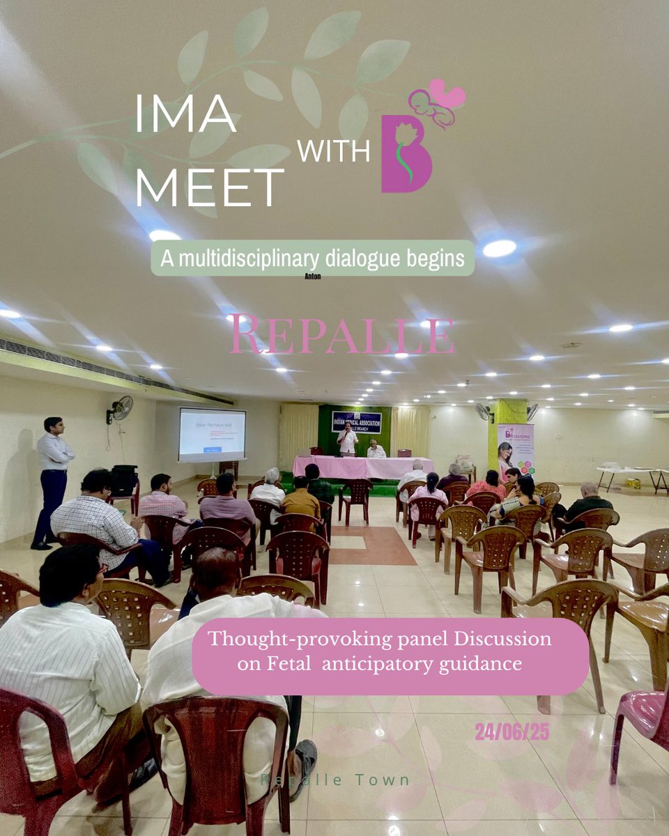DavidManchala's tweet photo. Fetus, Future &amp; Back.
A thought-provoking session bridging disciplines and timelines of fetal life to newborn 
Organised by Blossoms mother and Child Hospital, in association with IMA Repalle
Date 24/06/25 https://t.co/sulQZBD4Qh
