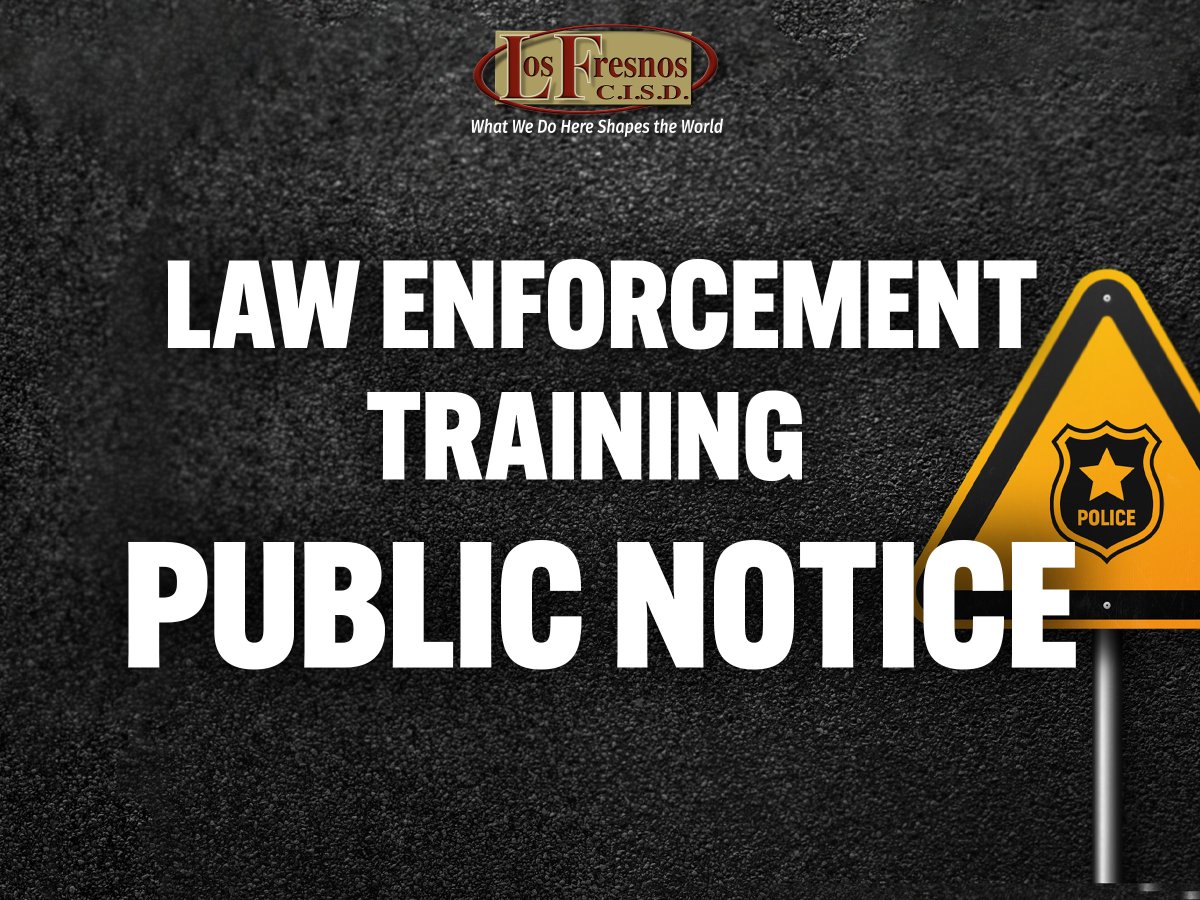 LosFresnosCISD's tweet image. 🚨Community Notice: There will be a Law Enforcement ALERT Training today, Wednesday, June 25, Resaca Middle School. This is a scheduled training exercise to help ensure the safety and preparedness of our schools and community.