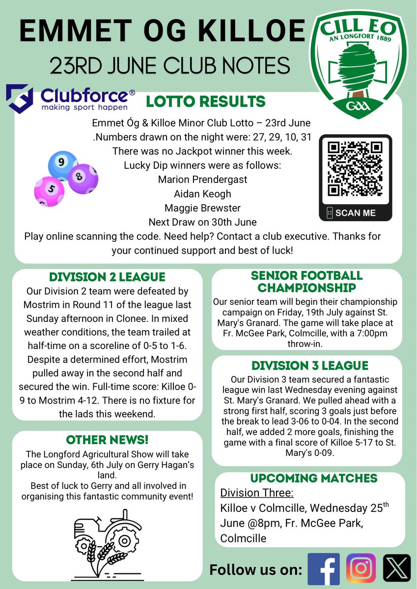 Killoe GAA (@killoegaa) on Twitter photo 