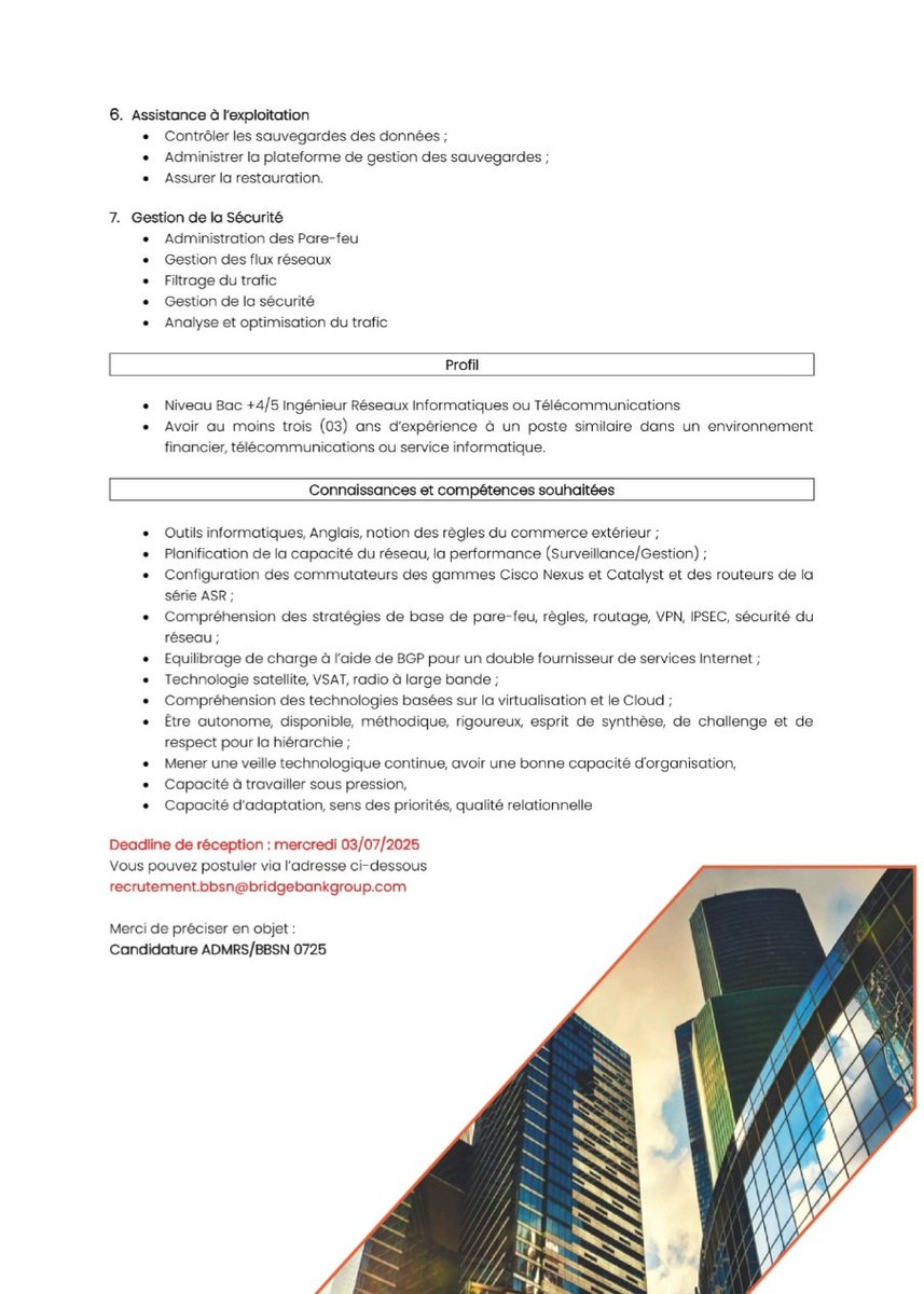 Salam Fam
Bridge Bank
 #afterpro #recrutement