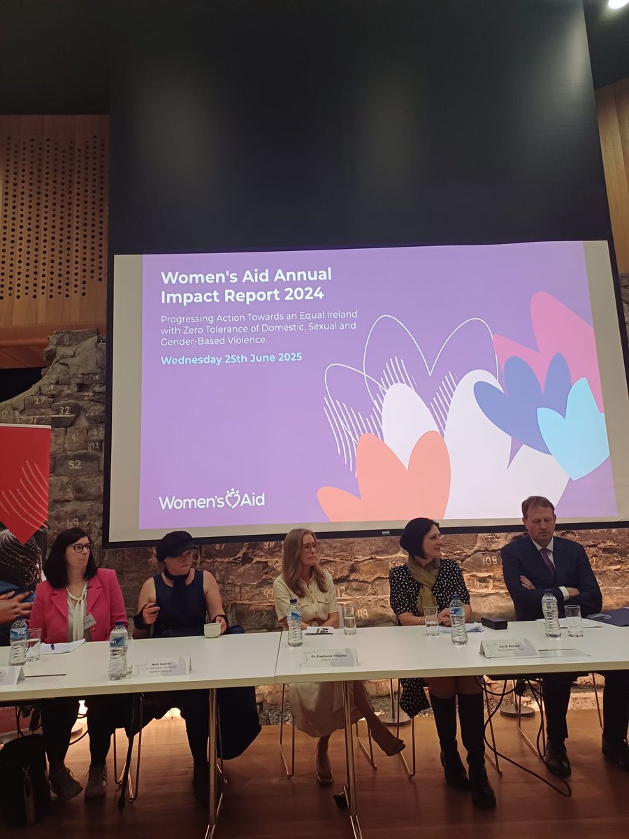 Linda O'Sullivan (@lindaosull88) on Twitter photo Attending the <a href="/Womens_Aid/">Women's Aid Ireland</a> Annual Impact Report 2024 event. In 2024, 32,114 contacts were made to Womenâs Aid â the highest number ever recorded. A powerful reminder of the critical need for continued support and action.
<a href="/Womens_Aid/">Women's Aid Ireland</a> 1800 341 900 Attending the <a href="/Womens_Aid/">Women's Aid Ireland</a> Annual Impact Report 2024 event. In 2024, 32,114 contacts were made to Womenâs Aid â the highest number ever recorded. A powerful reminder of the critical need for continued support and action.
<a href="/Womens_Aid/">Women's Aid Ireland</a> 1800 341 900
