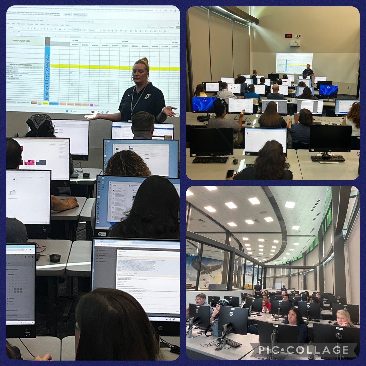 Had a great time showing some of our newest Golden Eagles around FHS.   We are so excited to have YOU join our team.   Thanks for spending some time with us to get a head start on the new year.  #theGOLDstandard #BeAbove 💙💛