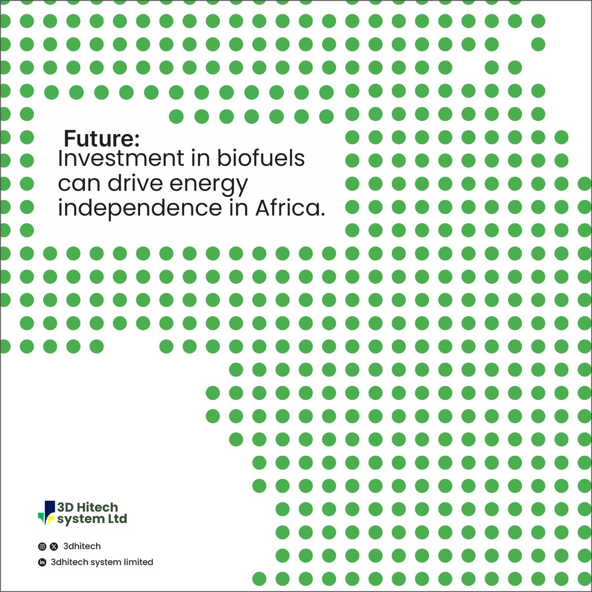 3dHitech's tweet photo. Africa’s biofuel potential is limitless. Let’s push to fuel progress together! 🌍

#3DHitech #Biofuels #SustainableAfrica #RenewableEnergy #EcoInnovation #CleanEnergy https://t.co/E6HFHPezDq