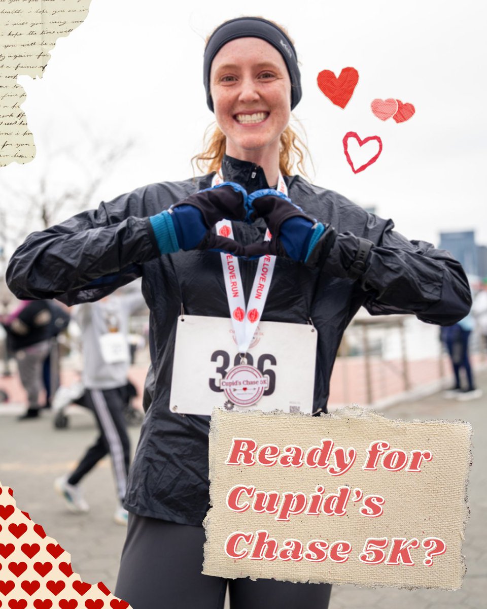 ✨Are you ready for Cupid’s Chase 5K? Because we sure are! ✨

Register starting July 1 and you’ll…  

❤️ Be eligible for a guaranteed race shirt!
❤️ Get the early bird special discounted rate!
❤️ Be a part of a limited giveaway for the first 5,000 registrants!
