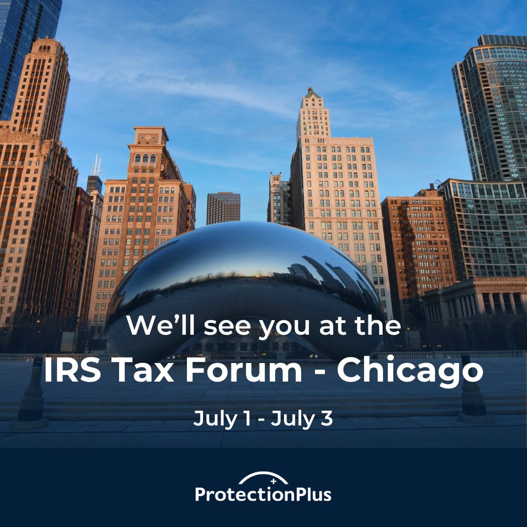 _ProtectionPlus's tweet image. Excited to kick off the IRS Tax Forum season in Chicago next week, July 1–3.
Stop by our booth to chat about tax resolution and how we support tax pros year-round.
#IRSTaxForum2025 #IRS #TaxPros #CPA