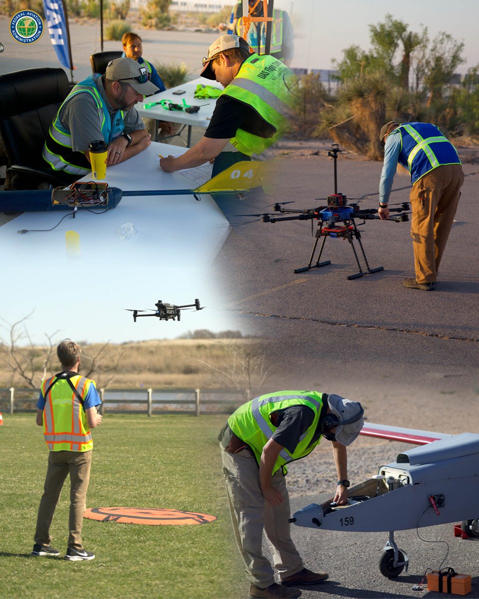FAA_Chris's tweet image. As we continue to safely integrate drones into our national airspace, the FAA is testing drone detection technologies in New Mexico. This is the third in a series of tests in different states to determine the effectiveness of the technologies and if they can interfere with…