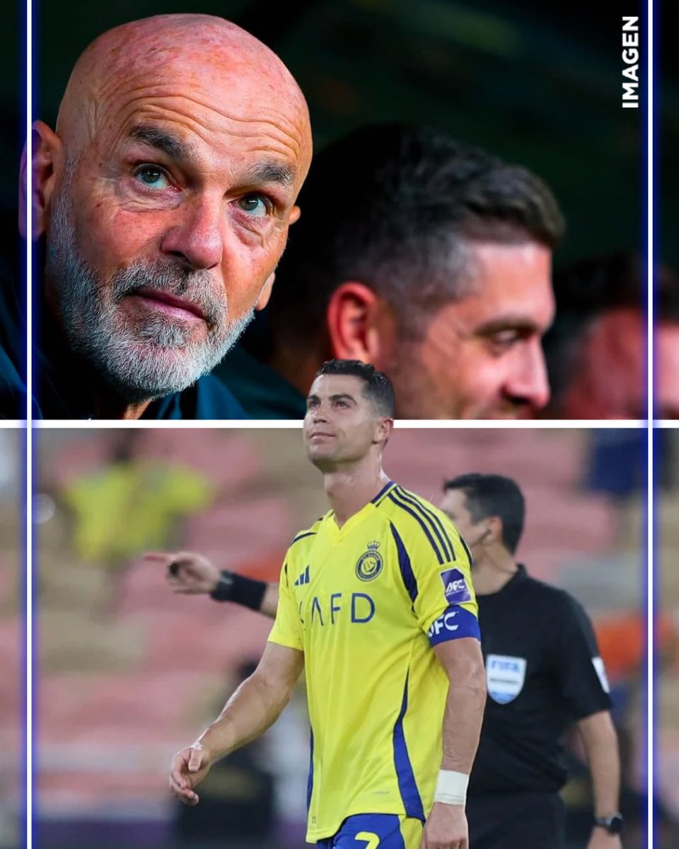 ¡LE DAN LAS GRACIAS! 👋🏼

Al-Nassr anunció la salida de Stefano Pioli tras una temporada en el equipo. Cristiano Ronaldo tendrá su 5to. entrenador desde que está en Arabia. 

#CristianoRonaldo #AlNassr