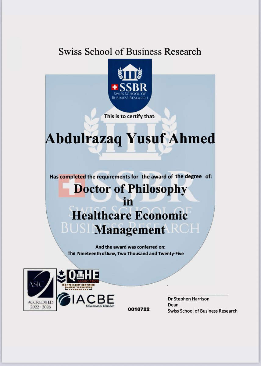 Dr Abdulrazaq Yusuf Ahmed tweet media