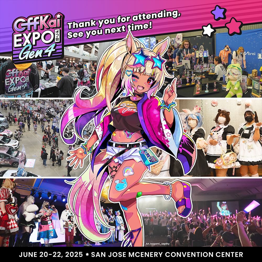 Did you all enjoy #OffKaiGen4? It's so hard to find the words to express how much fun it was for us!

Let's take a chance to appreciate every artist, vendor, industry exhibitor, sponsor, guest, volunteer, staff, and you—all the fans that helped make this year feel so alive! 💖🫶