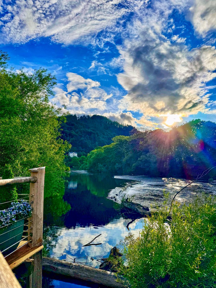 Beautiful Llangollen having dinner at the #CornMill #photography #PhotographyIsArt #iphonephotography #iphoto