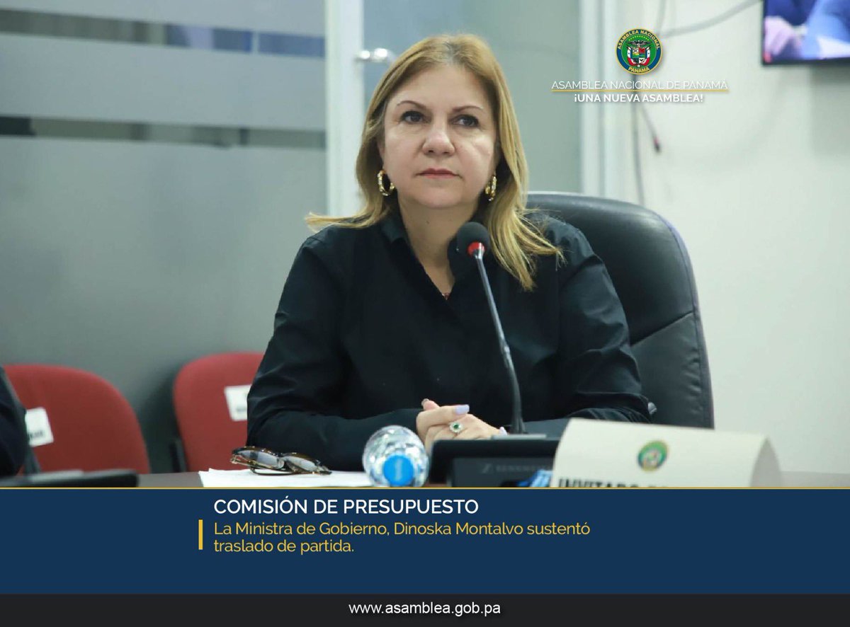 Asamblea Nacional (@asambleapa) on Twitter photo La Comisión de Presupuesto aprobó un traslado de partida al @mingobpma por B/.2 millones, destinados para mejoras de los servicios de correspondencia, encomienda y MS de <a href="/CorreosPma/">Correos Panamá</a>. Este traslado fue sustentado por Dinoska Montalvo Ministra de la cartera. La Comisión de Presupuesto aprobó un traslado de partida al @mingobpma por B/.2 millones, destinados para mejoras de los servicios de correspondencia, encomienda y MS de <a href="/CorreosPma/">Correos Panamá</a>. Este traslado fue sustentado por Dinoska Montalvo Ministra de la cartera.