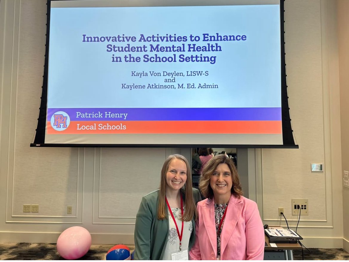 Thanks to Mrs Kaylene Atkinson and Ms. Kayla VonDeylen for presenting and telling our story at the Success Confernce today. Well done! #PHStrong