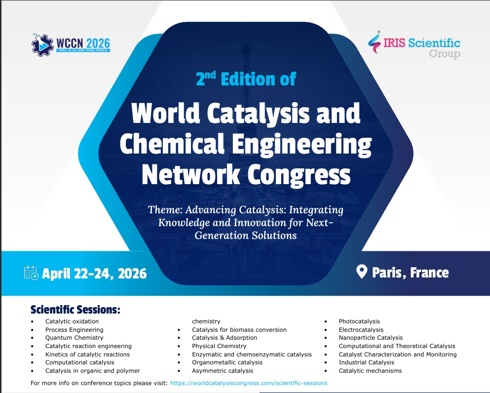 CatalysisWorld's tweet photo. 🚨 Exciting Update! @CatalysisWorld  organized by @iris_scientific, is now live!
🌟 Learn from global experts in catalysis and chemical engineering &amp; secure your slot today:
🔗 https://t.co/H6QTYuBusM
📆 April 22-24, 2026
📍 Paris, France &amp; Virtual
📲 +1702988 2320
#Catalysis https://t.co/gzoFi6P5Lg