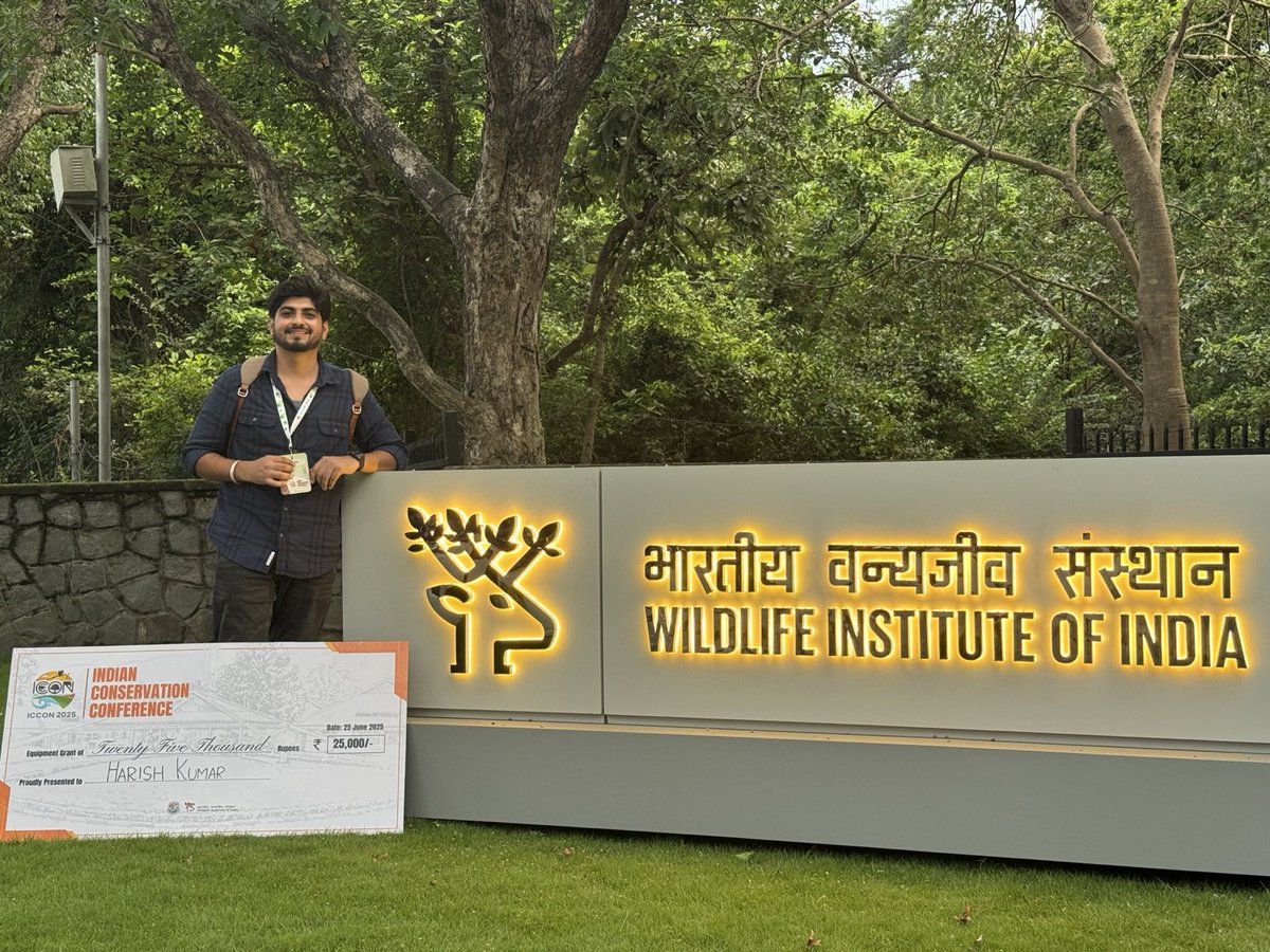 Manjari Jain (@minivets) on Twitter photo Harish <a href="/HarishKaushik97/">Harish Kaushik</a> from <a href="/lab_behavioural/">Behavioural Ecology Lab (BEL @ IISER Mohali)</a> <a href="/IiserMohali/">IISER Mohali</a> was awarded a generous equipment grant at <a href="/iccon_india/">ICCON 2025</a> <a href="/wii_india/">Wildlife Institute of India</a> to enable him to carry out nest monitoring of Common Babblers. <3
#ScienceIsForEveryone Harish <a href="/HarishKaushik97/">Harish Kaushik</a> from <a href="/lab_behavioural/">Behavioural Ecology Lab (BEL @ IISER Mohali)</a> <a href="/IiserMohali/">IISER Mohali</a> was awarded a generous equipment grant at <a href="/iccon_india/">ICCON 2025</a> <a href="/wii_india/">Wildlife Institute of India</a> to enable him to carry out nest monitoring of Common Babblers. <3
#ScienceIsForEveryone