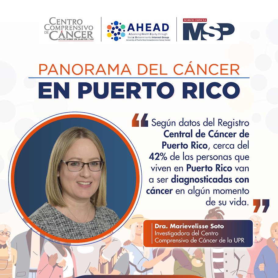#MSPOncología 🇵🇷 Casi la mitad de la población en Puerto Rico podría recibir un diagnóstico de cáncer a lo largo de su vida. Una estadística que nos llama a la acción, la prevención y la educación.