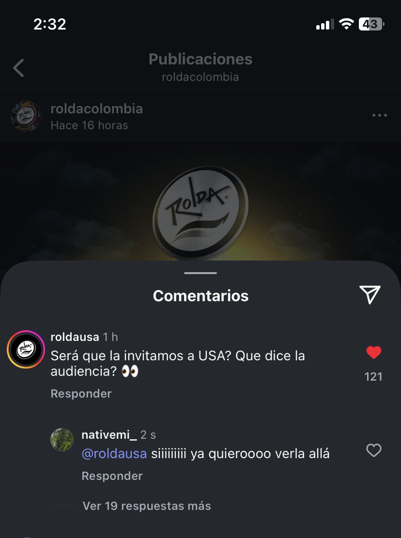 bria_soulmate's tweet photo. Pandilla vayan a la publicación de Rolda donde está la portada de Melissa y reaccionen a este comentario de Rolda USA, que la quieren llevar a ESTADOS UNIDOS, que se sienta el apoyo goo y denle like al comentario🖤 #PandillaGate https://t.co/TN9wchSTTB