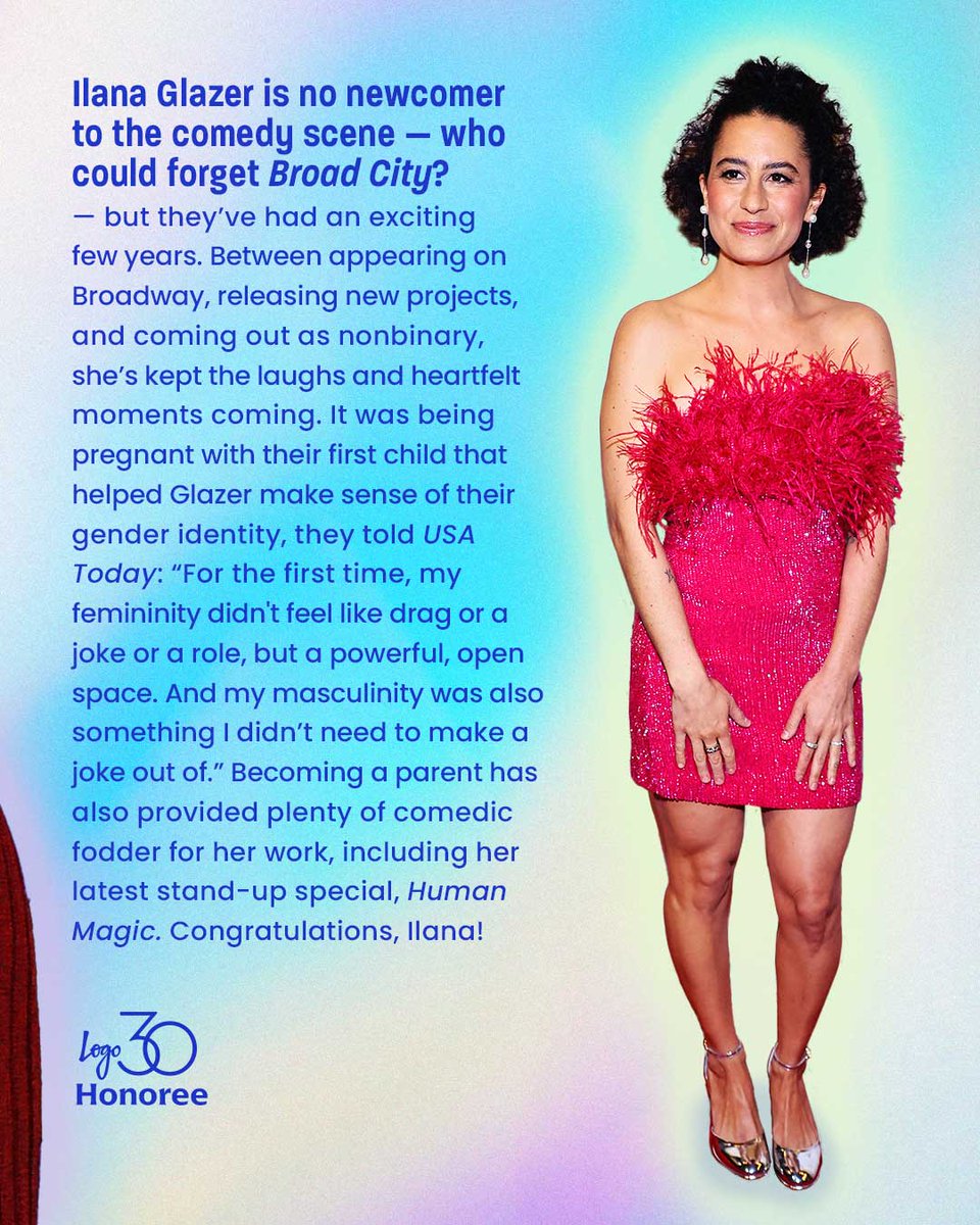LogoTV's tweet image. Being crowned a #Logo30 honoree is no joke but, @ilazer tends to keep quite a few up their sleeve! From your endless laughs to your activism, we celebrate you today ๐ซ