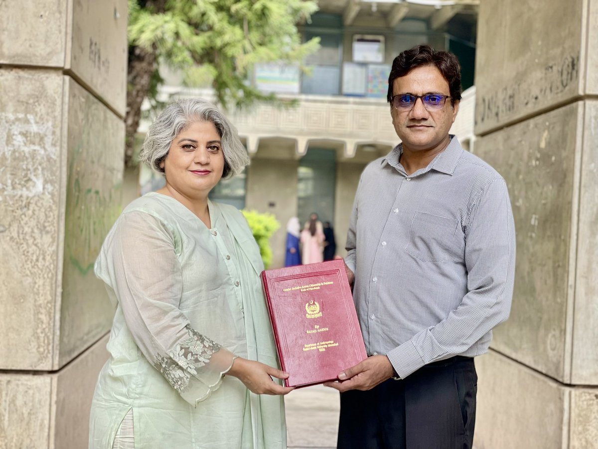 CEGSQAU's tweet photo. Congratulations to Dr. Sajjad Haider @streetpainter on the successful completion of his PhD in Anthropology under the supervision of Dr. Aisha Anees Malik, Director CEGS.

The title of his dissertation is “Gender Inclusive Citizenship in Pakistan: Role of Facebook”. https://t.co/COi3maQORE