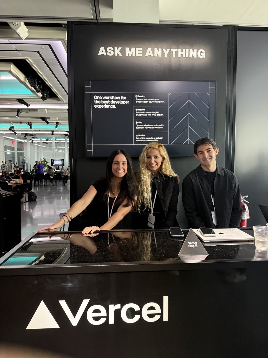 Working Vercel AMA @ Ship with goats: <a href="/HedyZandi/">Hedi Zandi</a> &amp; <a href="/kaijarmon/">Kai</a>