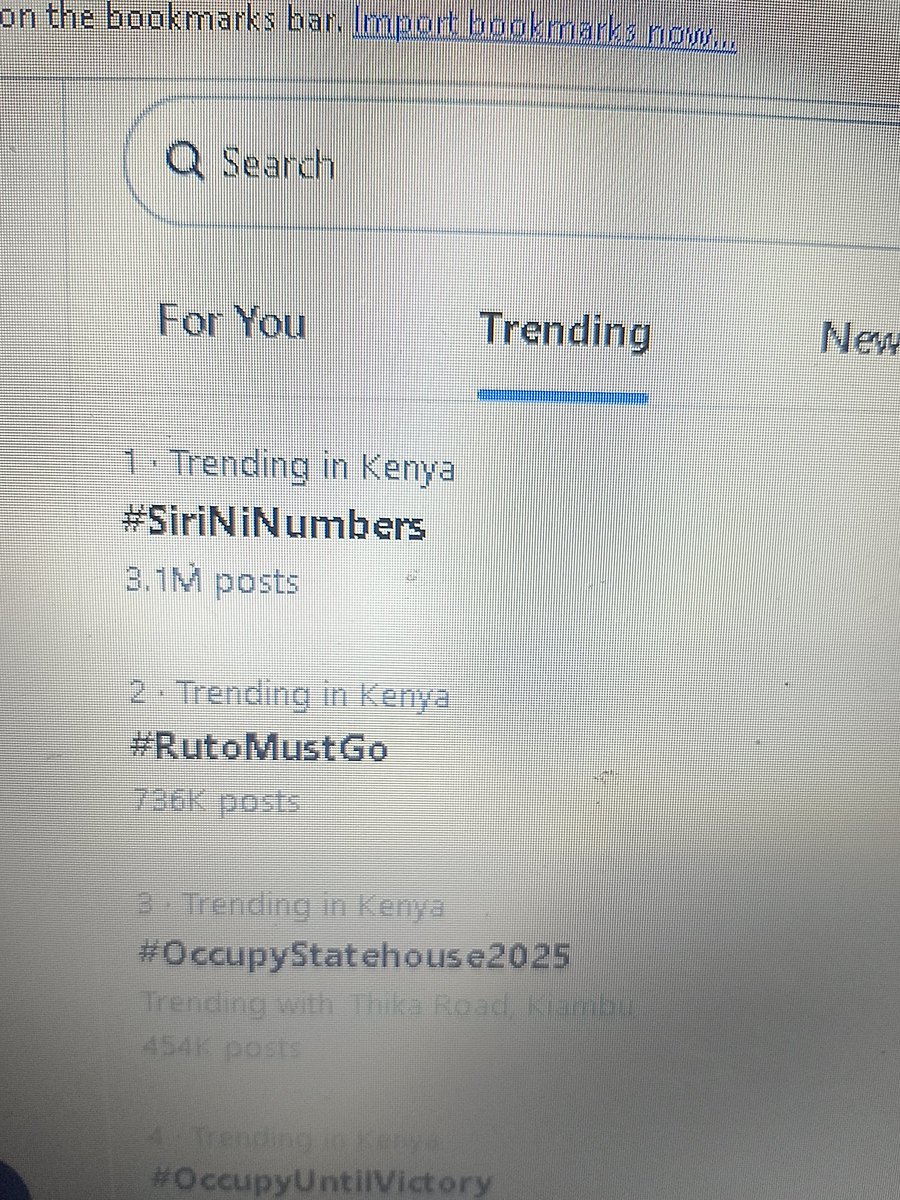 Yoooh Cyprian Nyakundi has officially retired Raila Odinga as the Goat of Maandamano. The hashtag #SiriNiNumbers is trending at number 1 with 3.1 Million posts as at 2135 hrs.
#OccupyStatehouse2025 #rutomustgo #occupytillvictory #Rongai #June25th and #Larry are all following suit