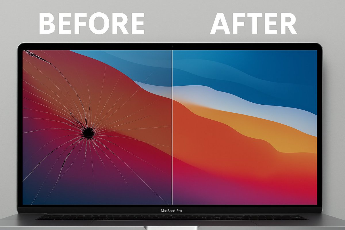 EasyFixSD's tweet photo. This MacBook took an L 🧨💻
Screen was spiderwebbed to hell — but we brought it back like it never happened 😎
Don’t cry over cracked glass. Just hit us up.
📍 Chula Vista | 📞 (619) 806-2876
#MacBookRepair #ScreenSavior #BeforeAndAfter #EasyComputerSolutions #TechRescue https://t.co/ZOriHfEMGJ