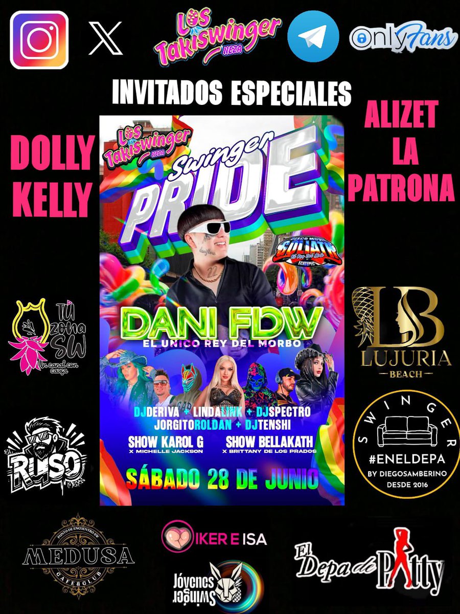 ESTE PRIDE ESTARÁ LLENO DE INVITADOS ESPECIALES!! 
TE LO PIENSAS PERDER ?
