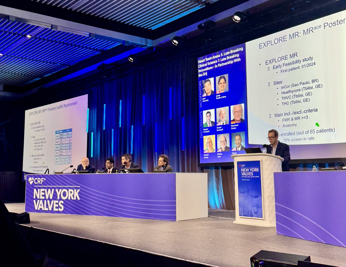 crfshj's tweet image. Innovation took center stage at #NYValves2025! 💡🫀 This late-breaking session, held in partnership with Structural Heart, delivered bold insights into the future of care. Moderated by Dr. Juan Granada and our new Editor-in-Chief, Dr. Josep Rodés-Cabau.