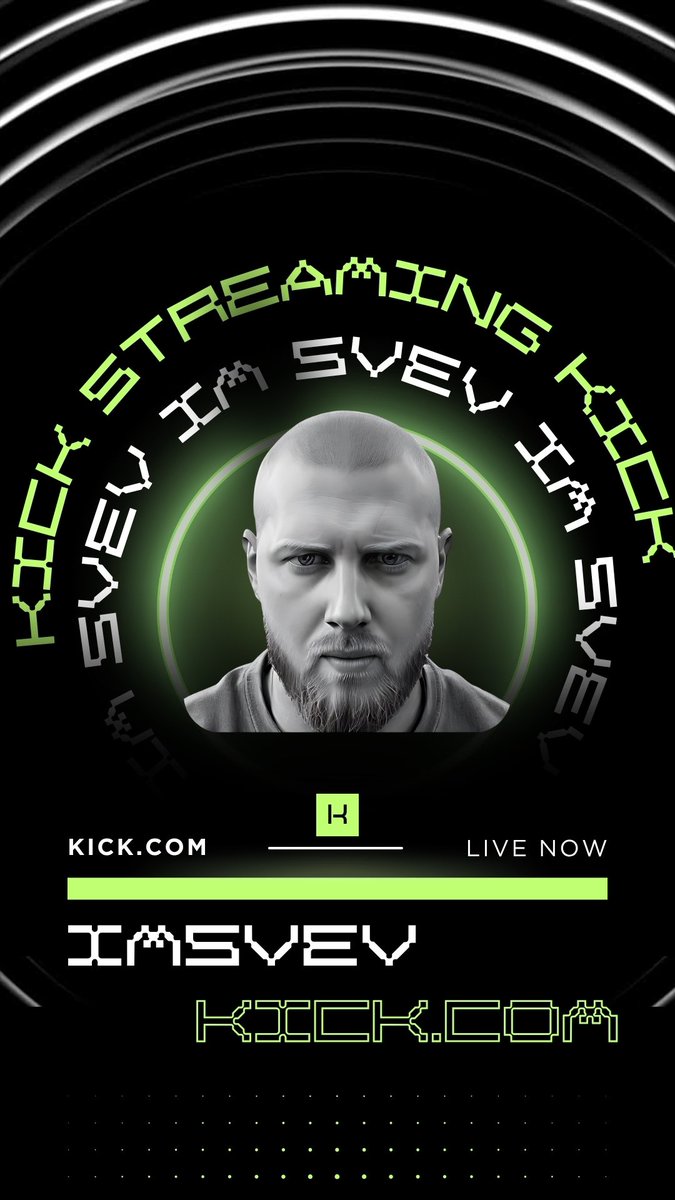 Live on KICK 💚💚💚
#KickStreaming #pickkick 
Live: kick.com/imsvev