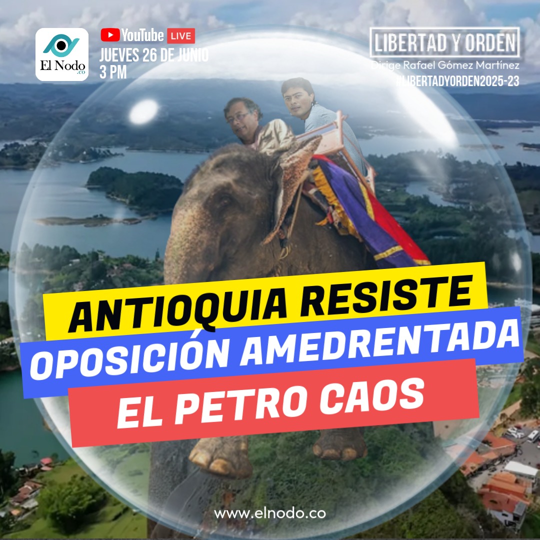 Acompáñenos mañana jueves 26 de junio a las 3 PM en #LIBERTADYORDEN2025 Capitulo 23: Antioquia resiste, oposición amedrentada, el Petro caos. Dirige <a href="/rafaelg642021/">rafael gomez m.</a> con <a href="/jonathandel333/">Jonathan Delgado</a> y <a href="/FdoOrjuela/">Fernando Orjuela Galeano</a> #Doctrinaconservadora