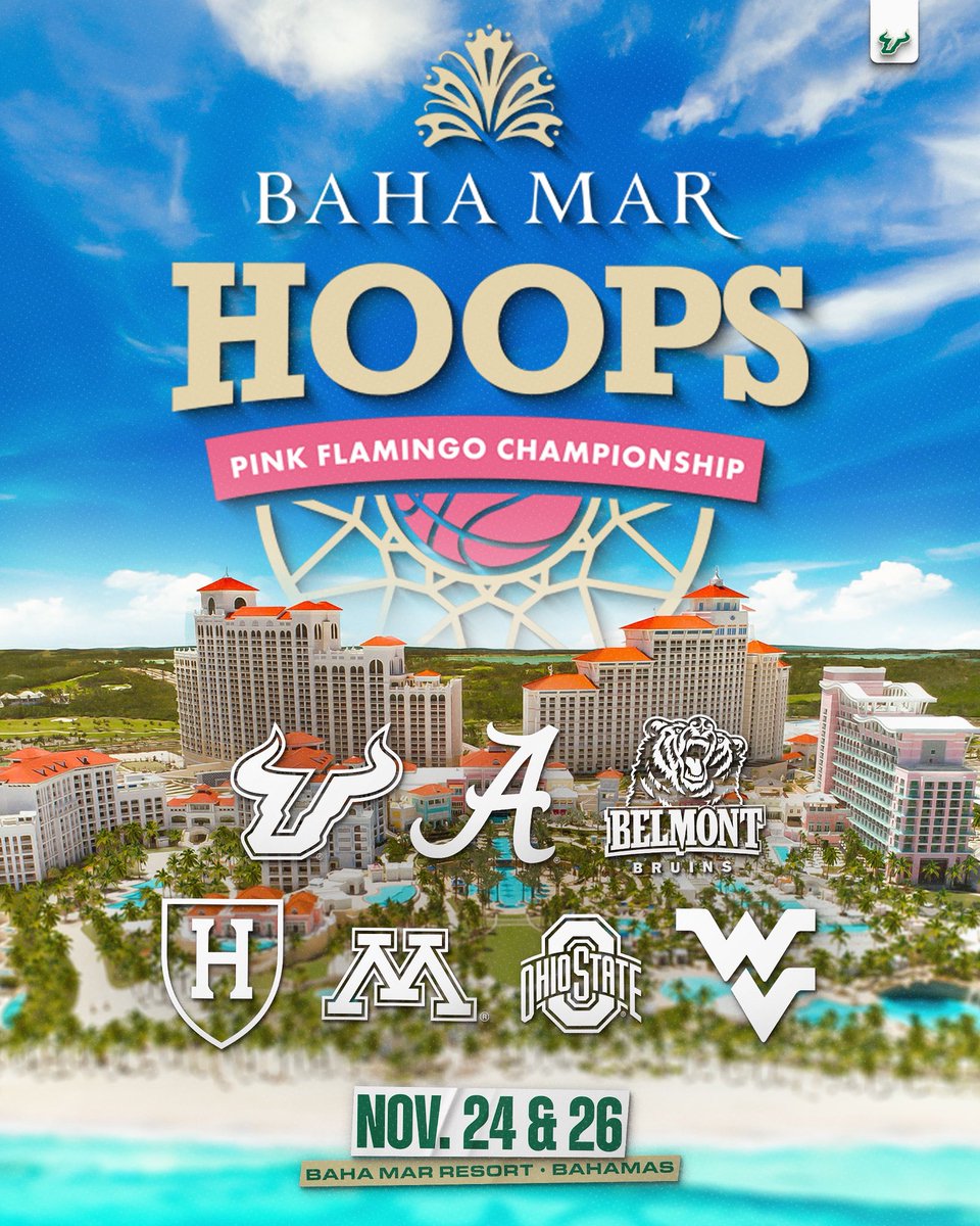 Beach-bound!

We’re headed to the Bahamas for the Baha Mar Hoops Pink Flamingo Championship!

#HornsUp🤘 | #RunWithUs