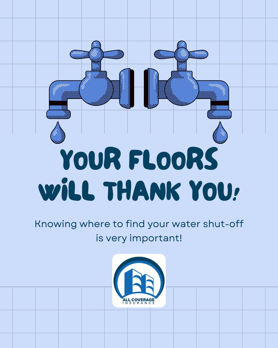 All Coverage Insurance (@all_coverage) on Twitter photo Fast fact: The quicker you shut off your water, the less damage you’ll have. Know where your valve is—your floors will thank you! 💦🛠️: youtube.com/watch?v=mY3wpz… Fast fact: The quicker you shut off your water, the less damage you’ll have. Know where your valve is—your floors will thank you! 💦🛠️: youtube.com/watch?v=mY3wpz…