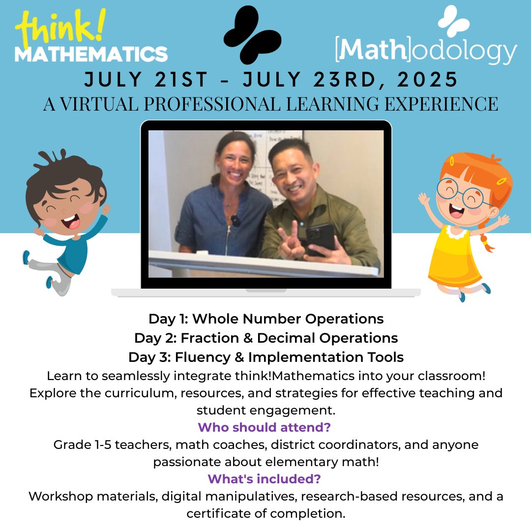 schaefer_mama's tweet photo. 🚨Don't miss your chance to master think!Mathematics and transform your elementary classroom from anywhere!
⌛Secure your spot now before it's too late: https://t.co/FluYbIiSnf

#VirtualPD #think!Mathematics #TeacherTraining #MathCurriculum #ProfessionalDevelopment https://t.co/IlB0wF70Af