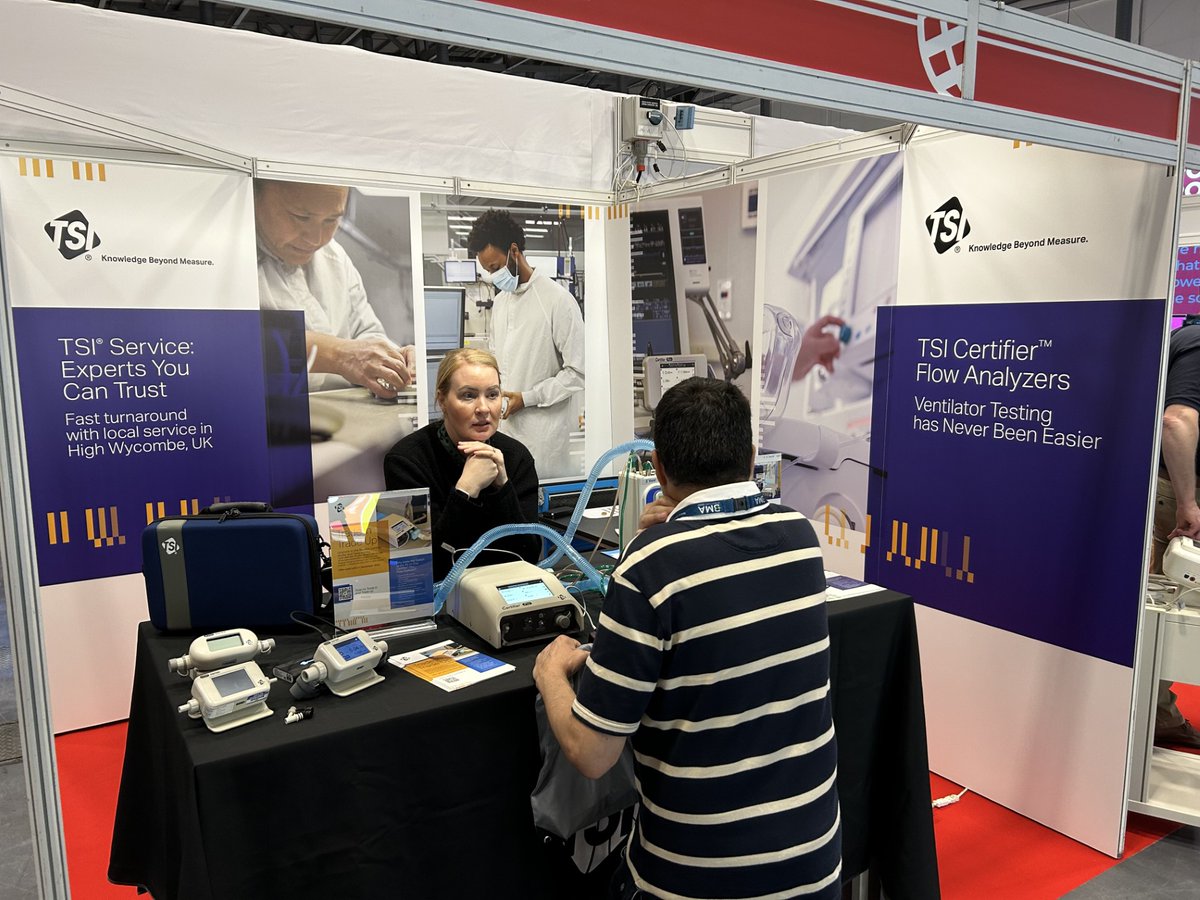 We're having a great time showcasing at EBME Expo 2025! It’s been amazing connecting with so many healthcare and biomedical professionals. If you’re attending, stop by Stand C23 and say hello — we’d love to show you what’s new!
Learn more: go.tsi.com/l/855103/2025-… 
#EBMEExpo