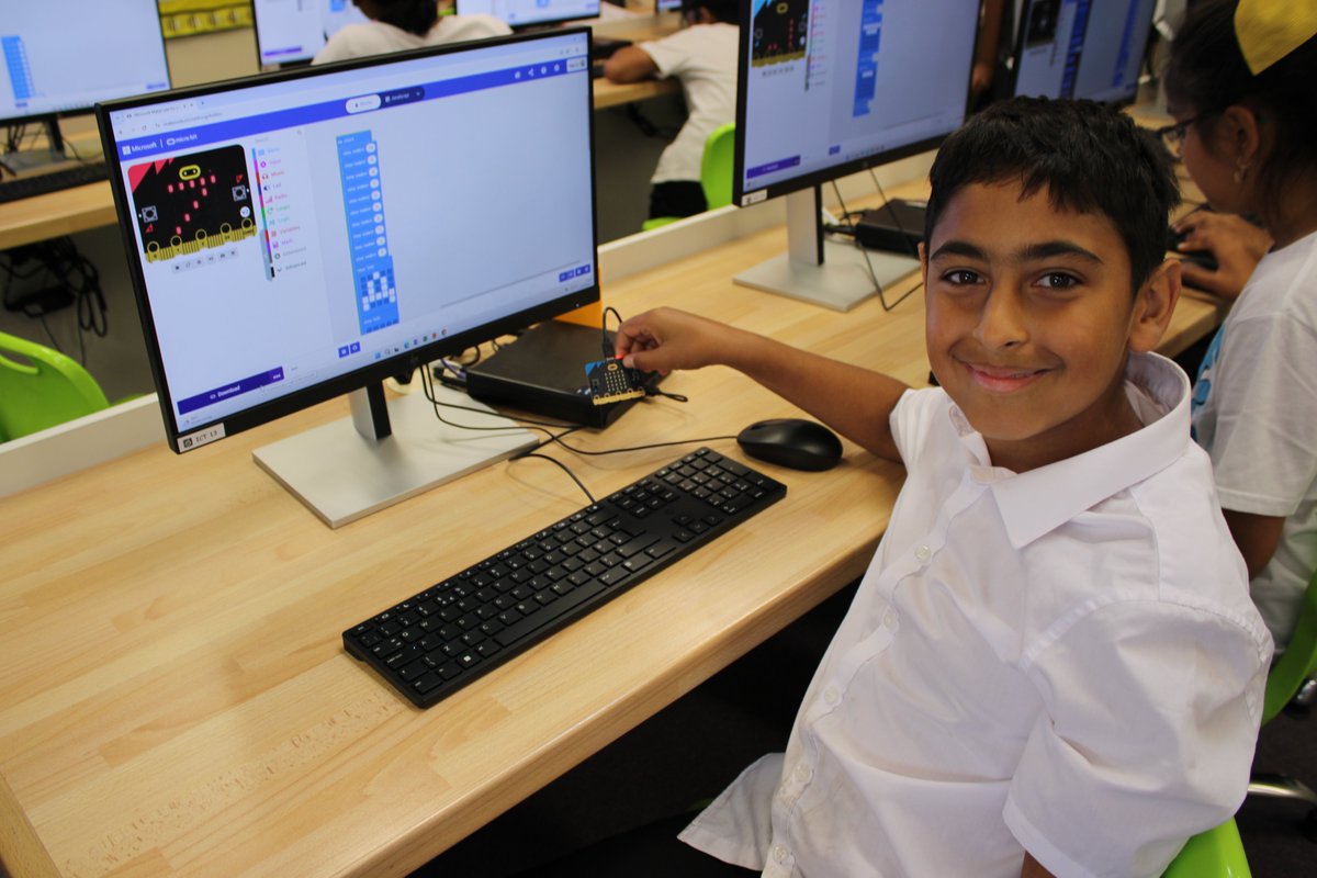 Mrs Harris (@computing_cvs) on Twitter photo Year 6 had a fantastic time today, working their way through a series of coding challenges on the micro:bit.
<a href="/microbit_edu/">Micro:bit Educational Foundation</a> <a href="/STEMLearningUK/">STEM Learning</a> <a href="/WeAreComputing/">National Centre for Computing Education</a>
<a href="/CompAtSch/">Computing at School</a> #Coding #CodingChallenge Year 6 had a fantastic time today, working their way through a series of coding challenges on the micro:bit.
<a href="/microbit_edu/">Micro:bit Educational Foundation</a> <a href="/STEMLearningUK/">STEM Learning</a> <a href="/WeAreComputing/">National Centre for Computing Education</a>
<a href="/CompAtSch/">Computing at School</a> #Coding #CodingChallenge