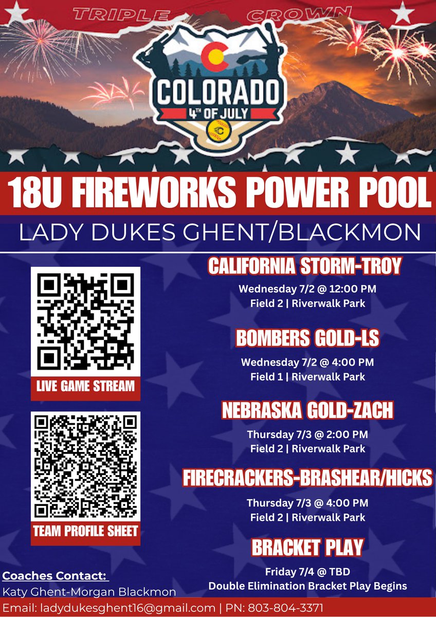 Excited for the Colorado Sparkler tournament 💙🤍💙