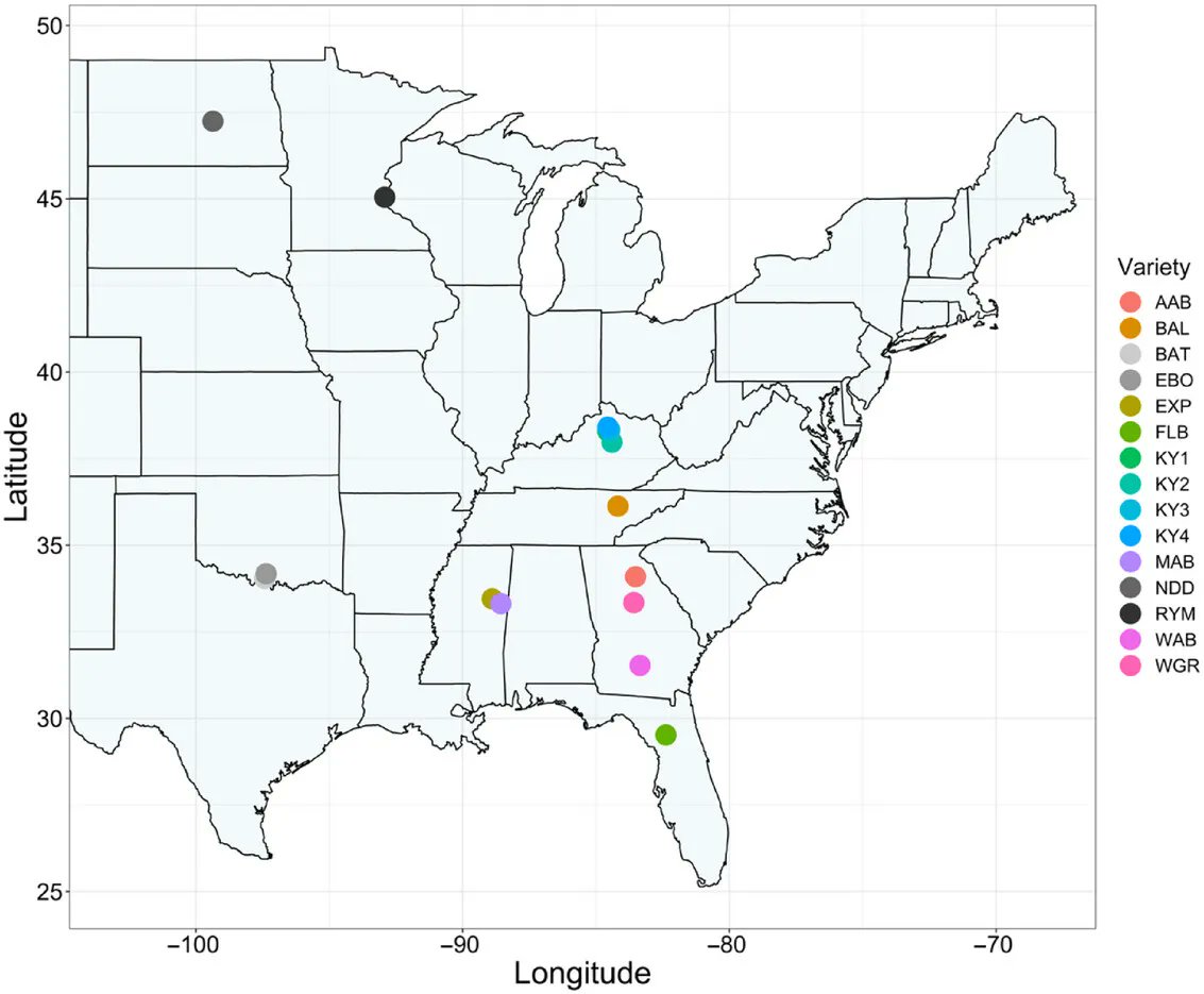 plantgenome's tweet photo. Exploring the diversity of cereal rye in the Southeast US! 🌾 New research uncovers key genetic and phenotypic variation, highlighting the potential of genomic selection for regional rye variety improvement. #Agriculture #Genomics #CerealRye #Sustainability #OpenAccess https://t.co/OVs9uGWNAx