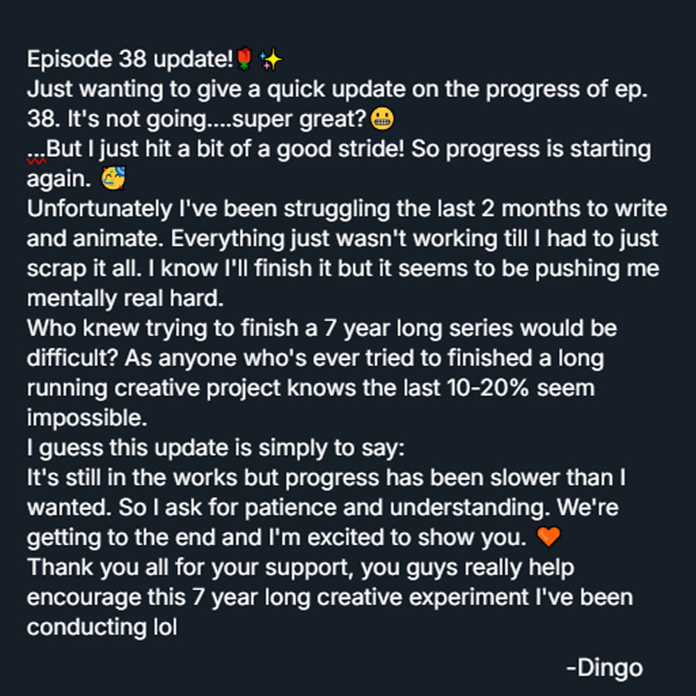 Just a little Episode 38 update!🌹✨