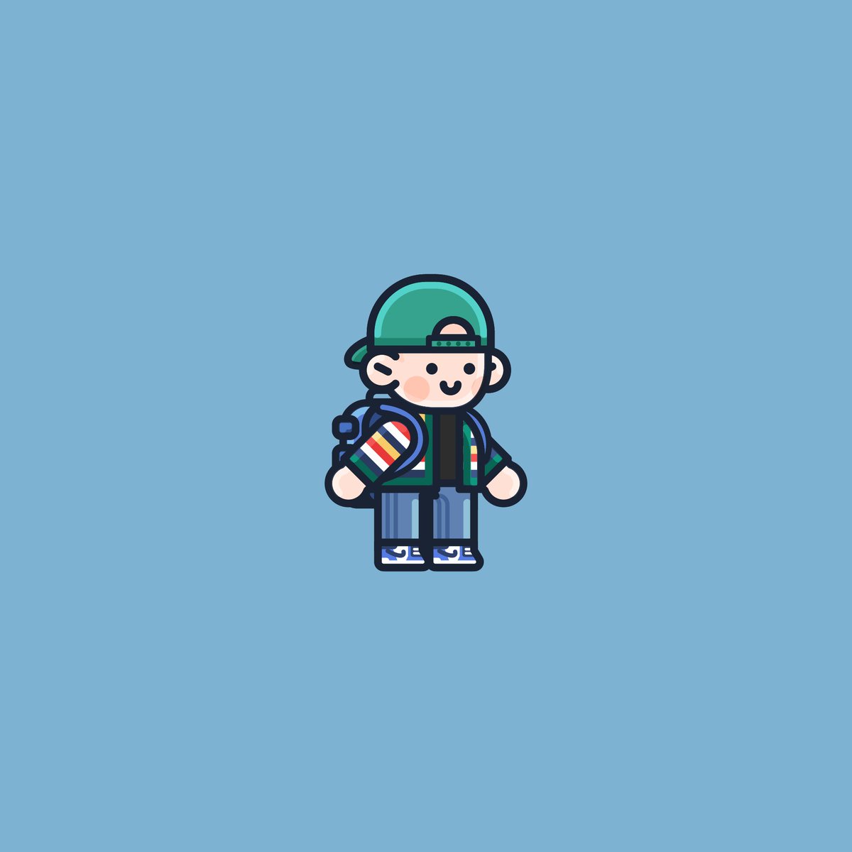 Just minted DeePle by <a href="/deekaymotion/">DeeKay</a> and equipped it with cool Accessoires 🧢 i like it! Dope! 
Can't wait to see it in motion 👀