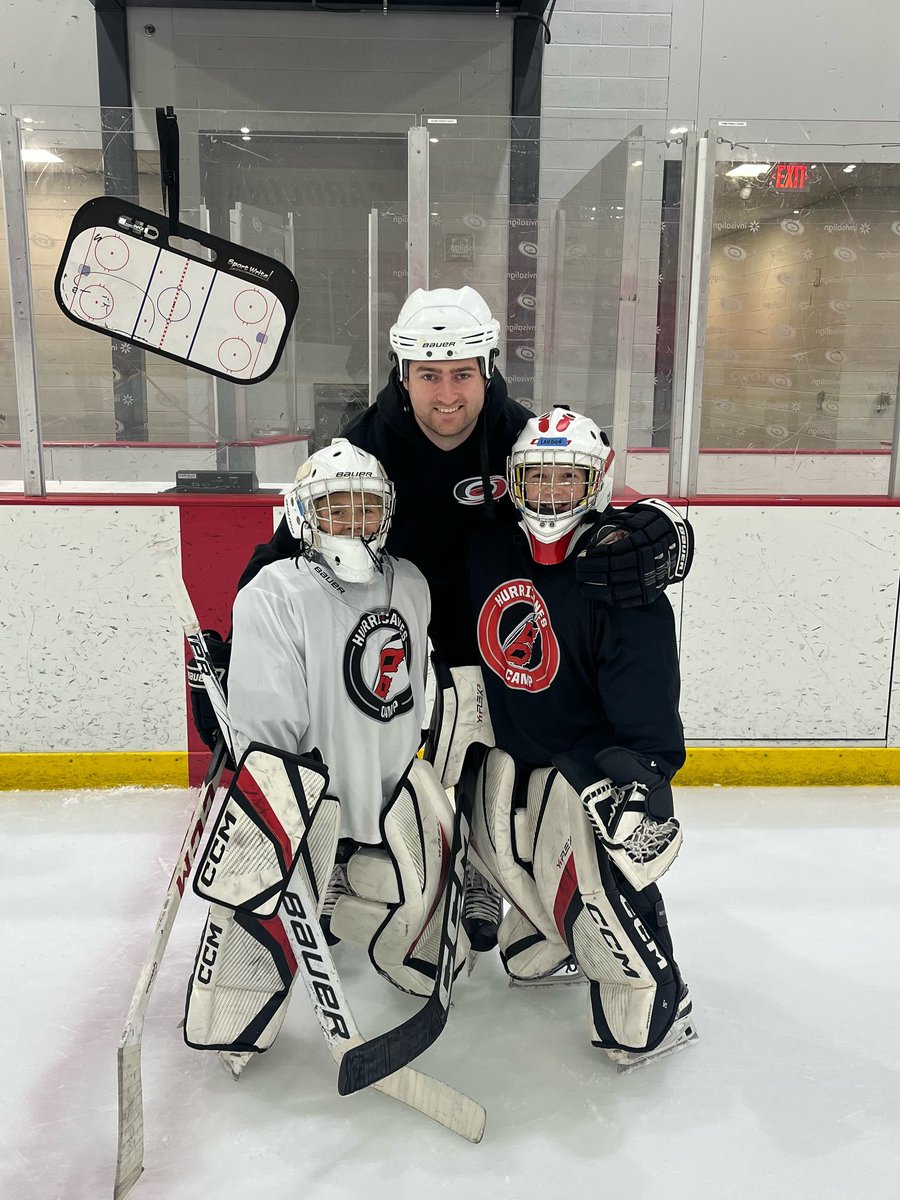Little bit of fun with the u10 tendies today! Pumped to be the head of the goalies at the <a href="/Canes/">x - Carolina Hurricanes</a> camp and help bring the love of hockey to the south! 
My goalie coaching page on instagram is roberts.goaltending