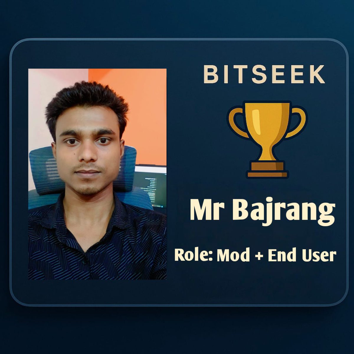 Crypto_Bajrang's tweet photo. #MyBitSeekRole

Hey everyone,
I'm Bajrang, serving as a Mod at @Bitseek_Ai
Not just moderating — I'm also an active user, explorer, and believer in what BitSeek stands for.

Here to support, grow the community, and experience the power of DeLLM firsthand 🚀

#BitSeek #Web3 #DeLLM #AI