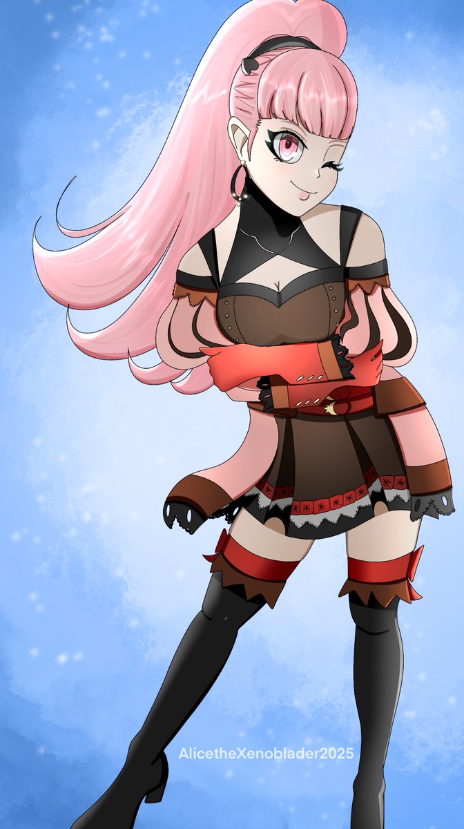 AliceXenoblader's tweet image. I’ve always loved Hilda’s timeskip design.
…drawing it is a different story though. 💀