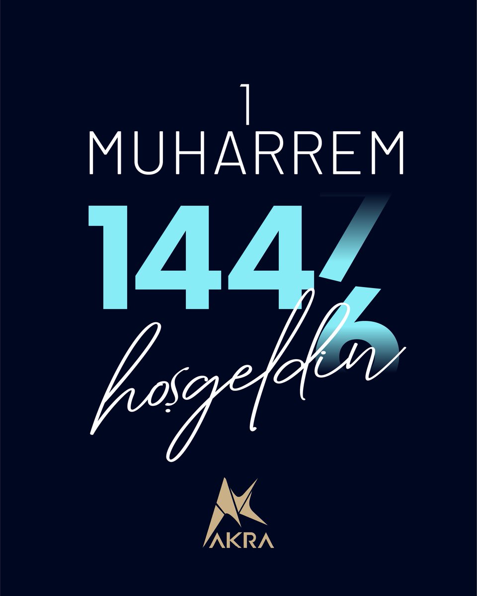 1447 Hicri Yılımız Mübarek olsun

#akra #hicriyeniyıl #hicri1447 #hicri1447kutluolsun
